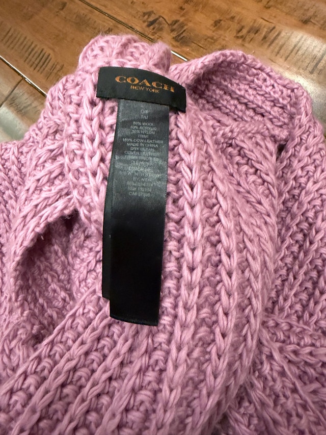 Coach chunky knit scarf - photo 4