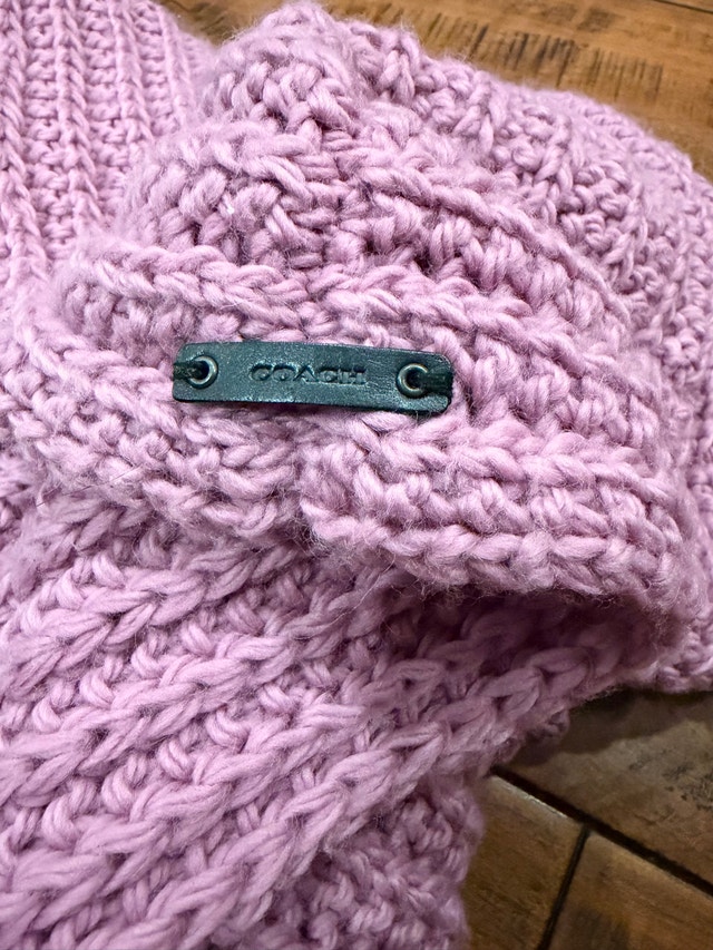 Coach chunky knit scarf - photo 5