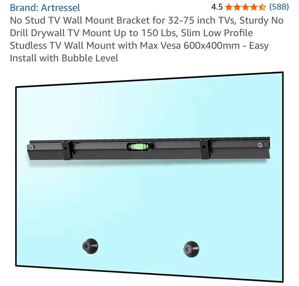 No Stud TV Wall Mount for 32-75 inch TVs-NEW - photo 2