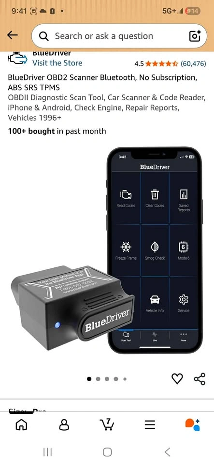 BlueDriver Pro Scan Tool OBD2 Bluetooth Scanner