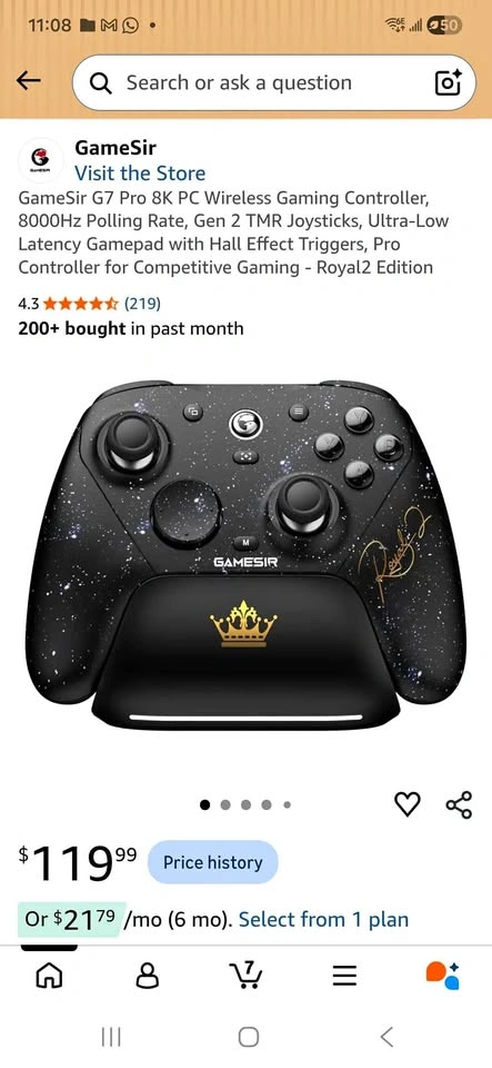 GameSir G7 Pro 8K PC Wireless Gaming Controller - Royal2 Edition