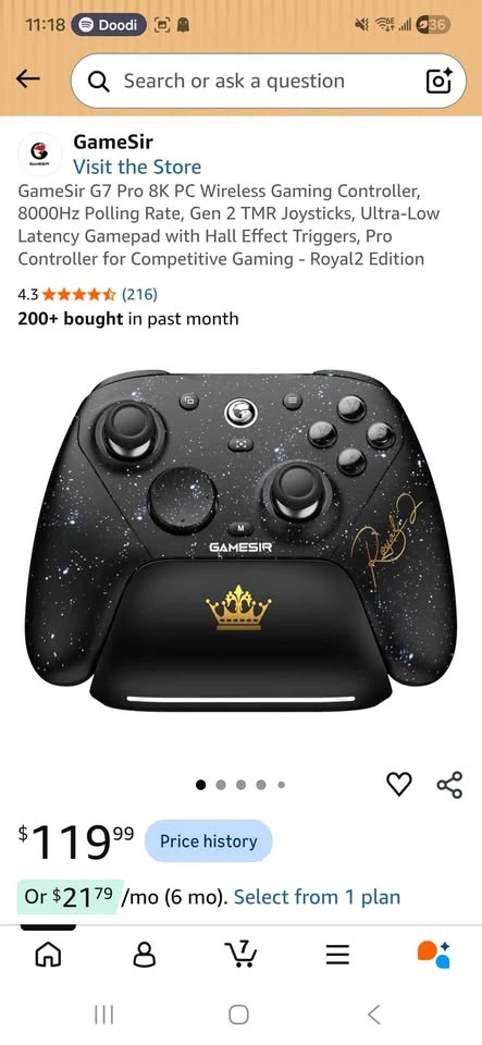 GameSir G7 Pro 8K PC Wireless Gaming Controller - Royal2 Edition - photo 2