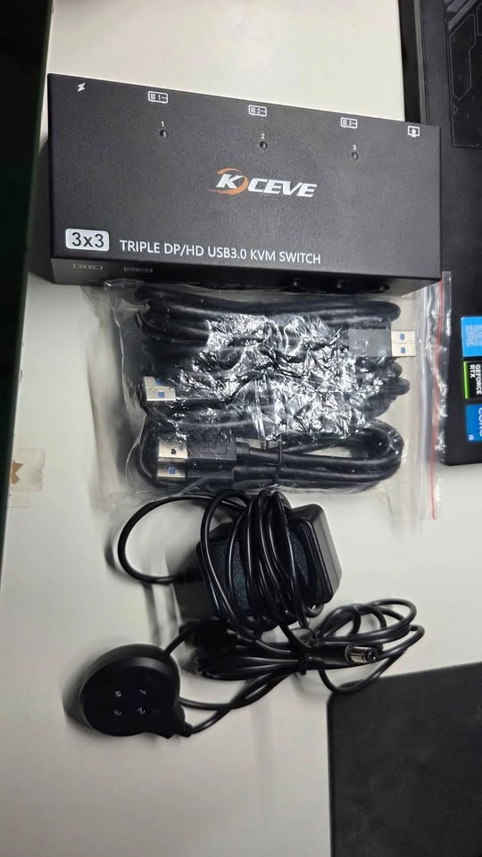 KCEVE 3x3 Triple Monitor KVM Switch - photo 5