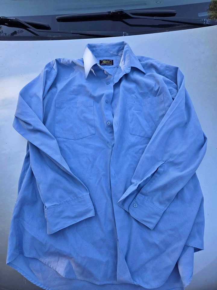 XXL Blue Collared Workshirt