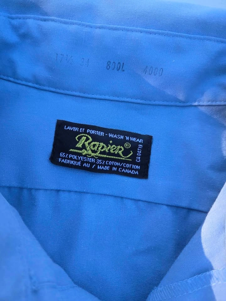 XXL Blue Collared Workshirt - photo 2