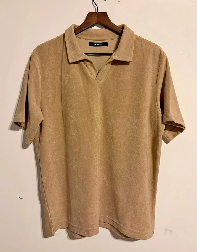 Two Piece Terry Cloth Polo and Pants Set