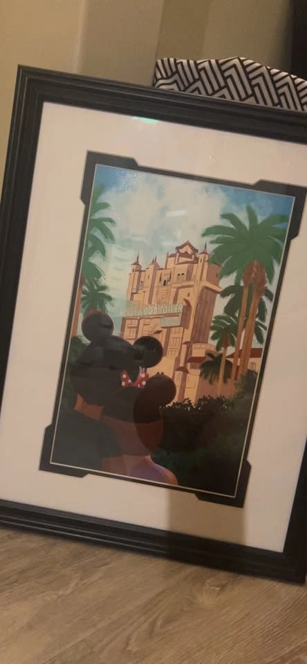 Disney Hollywood Tower of Terror Framed Couples Print - photo 2