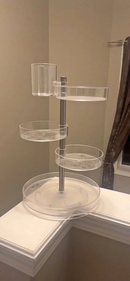 Clear Rotating Cosmetic Organizer