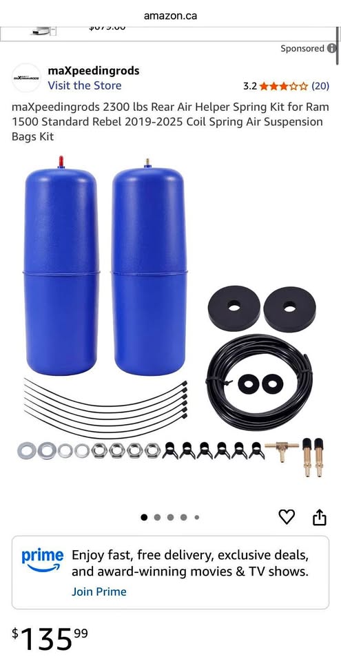 Ram 1500 Air Helper Spring Kit 2019-2025