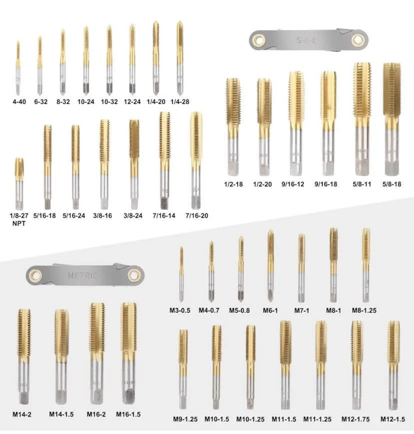 WYNNsky Die and Tap Set in SAE and Metric image indicator(5)