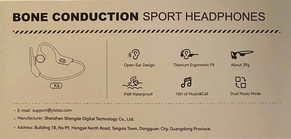 Bone Conduction Headphones, 32GB MP3, 8 Hours Playtime image indicator(2)