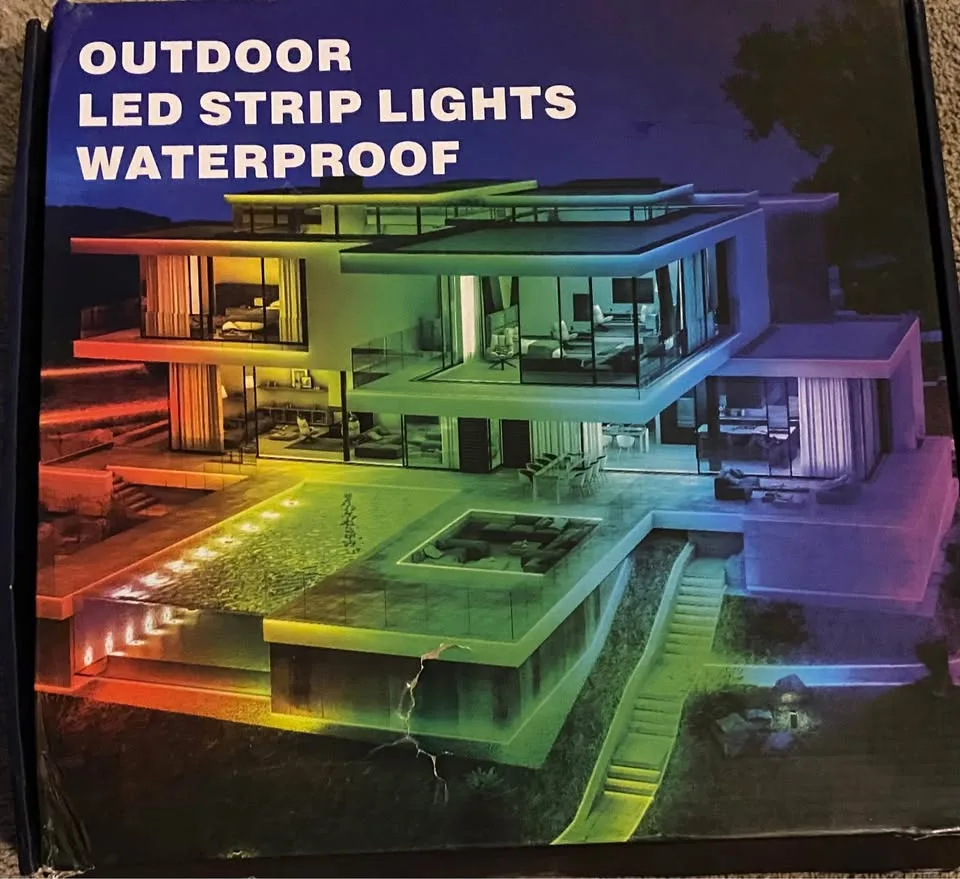 400ft Outdoor LED Strip Lights Waterproof with App image indicator(4)