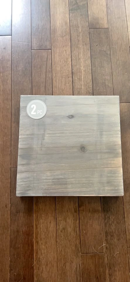 Gray wooden hanging boards 2 pc