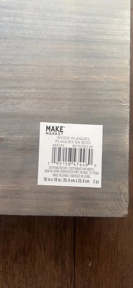 Gray wooden hanging boards 2 pc - photo 3