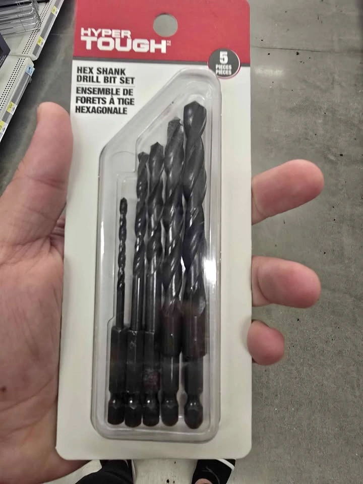 Hyper Tough 5-Piece Hex Shank Drill Bit Set
