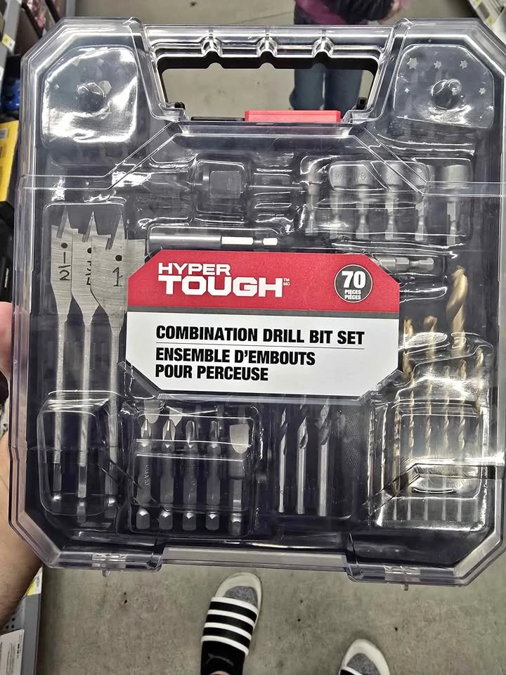 Hyper Tough 70-Piece Combination Drill Bit Set AU26002A