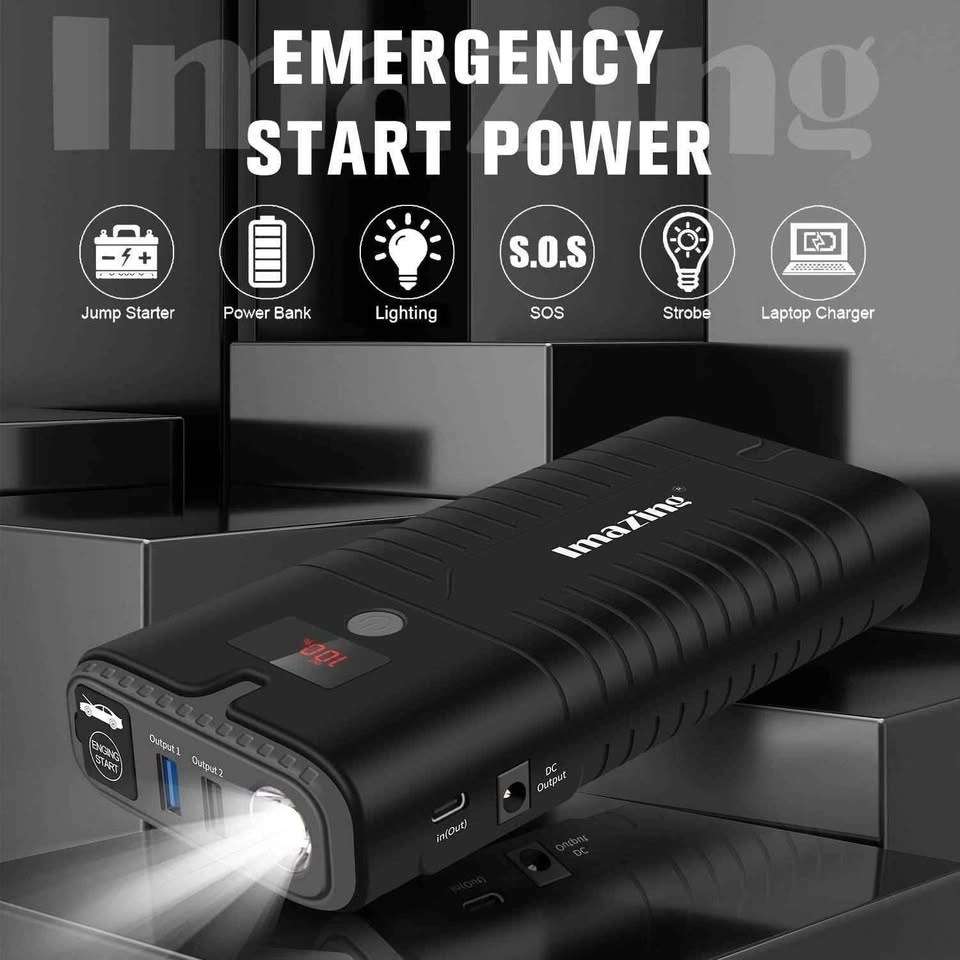 New : Imazing Portable Car Jump Starter - 2000A Peak 18000mAH - photo 4