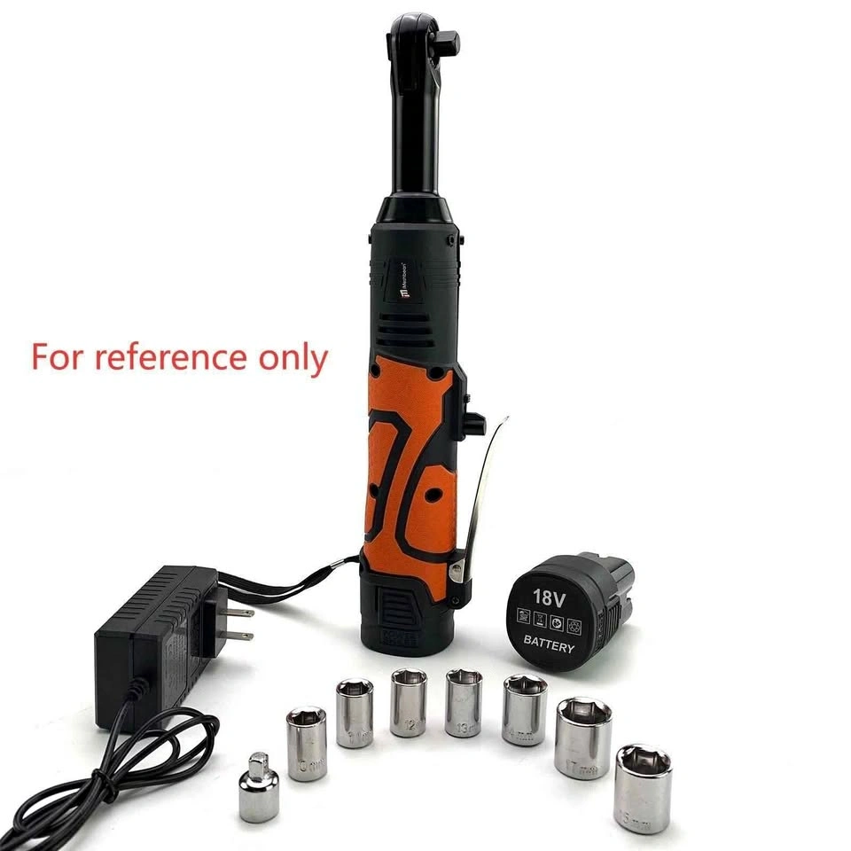 Extended Cordless Electric Ratchet Wrench 3/8" 60 Ft-lbs 18V