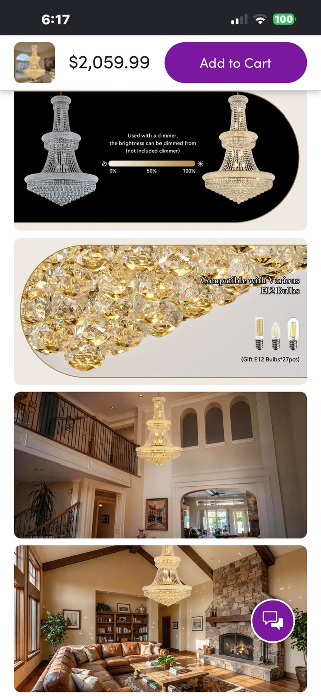 Runave 32-Inch K9 Crystal Chandelier - photo 4