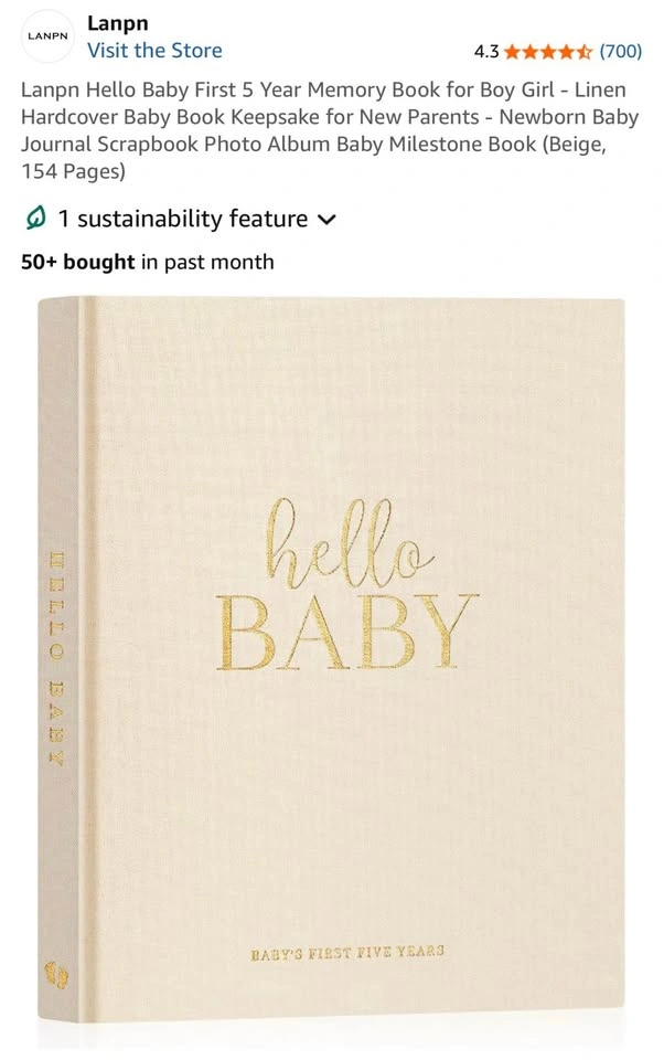 Baby Memory Book First 5 Years - photo 2
