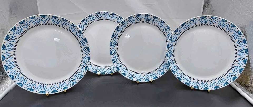 Corelle Azura Medallion Set Of 4 Dinner Plates