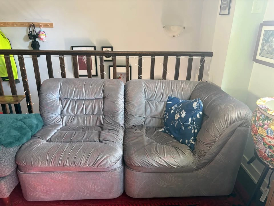 Vintage 5-Piece Modular Sectional Sofa - photo 2