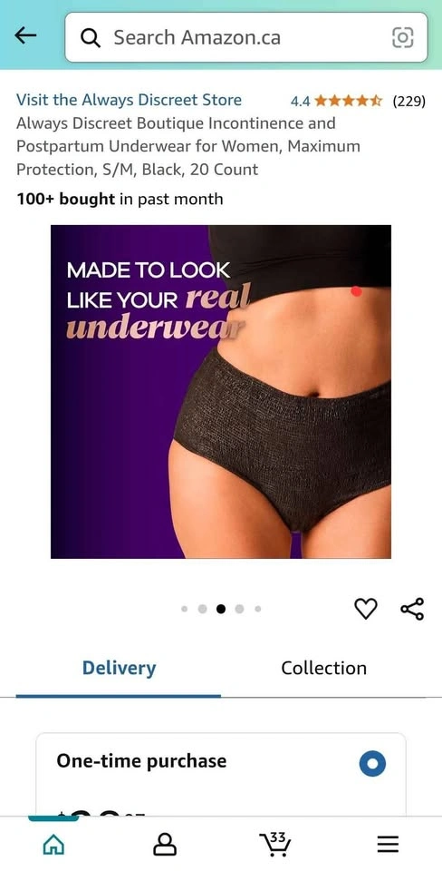 Always Discreet Women's Underwear, S/M, 12 Count - $15 - photo 5