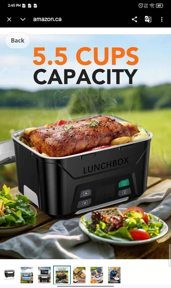 East Oak Cordless Electric Lunch Box - photo 4