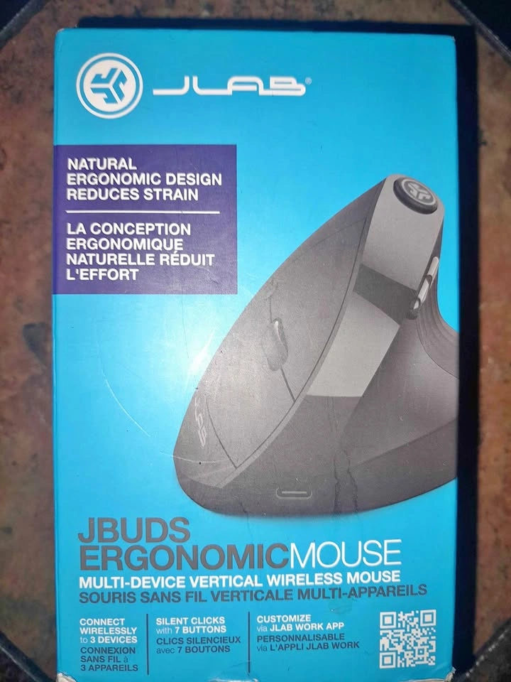 JLab JBuds Ergonomic Vertical Wireless Mouse