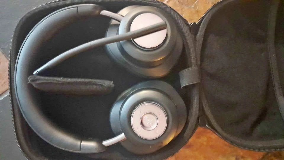 Wireless Over-Ear Headset with Microphone and Case