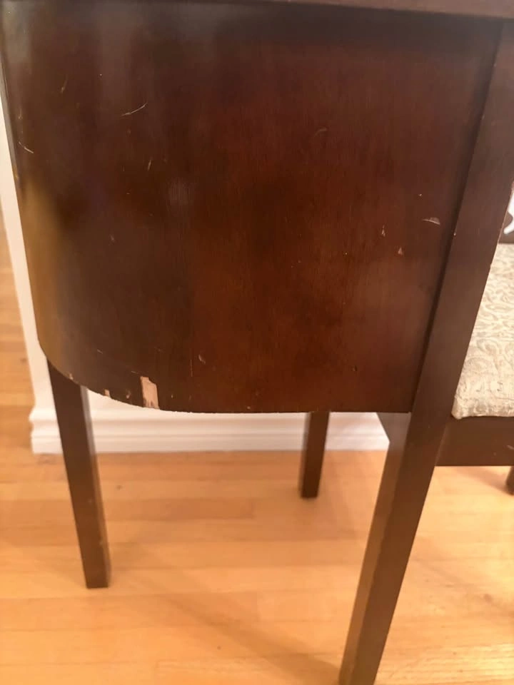 Vintage Wooden Telephone Gossip Bench - photo 4