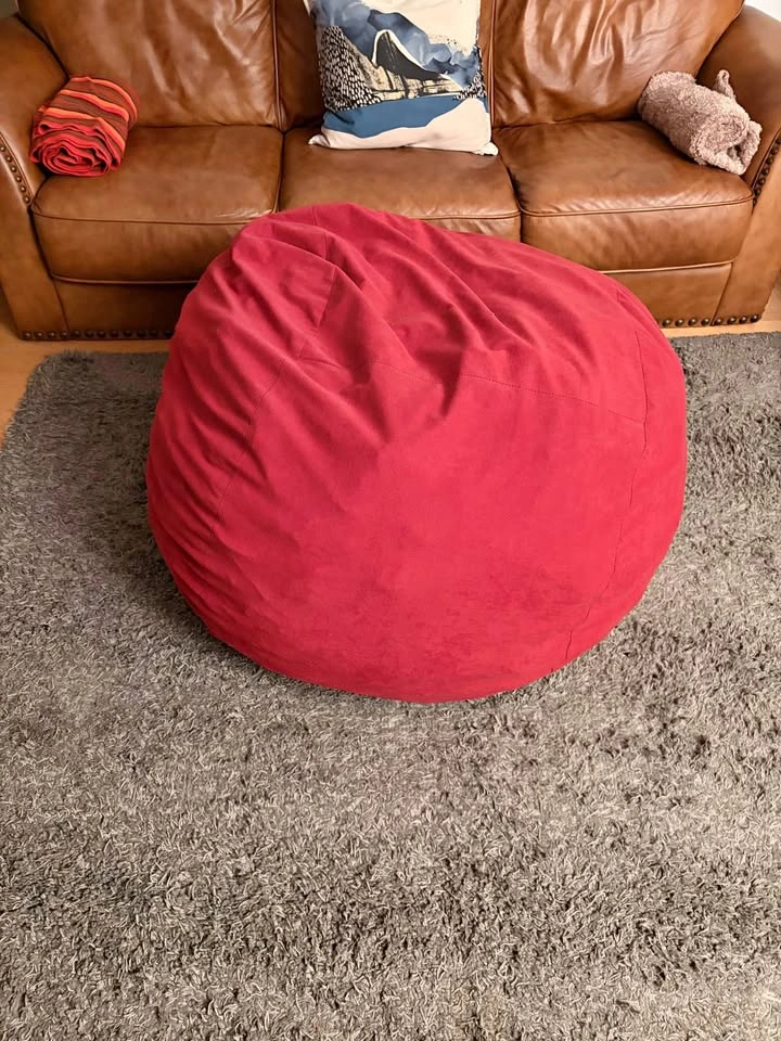 Fuf Red Bean Bag Chair 3ft