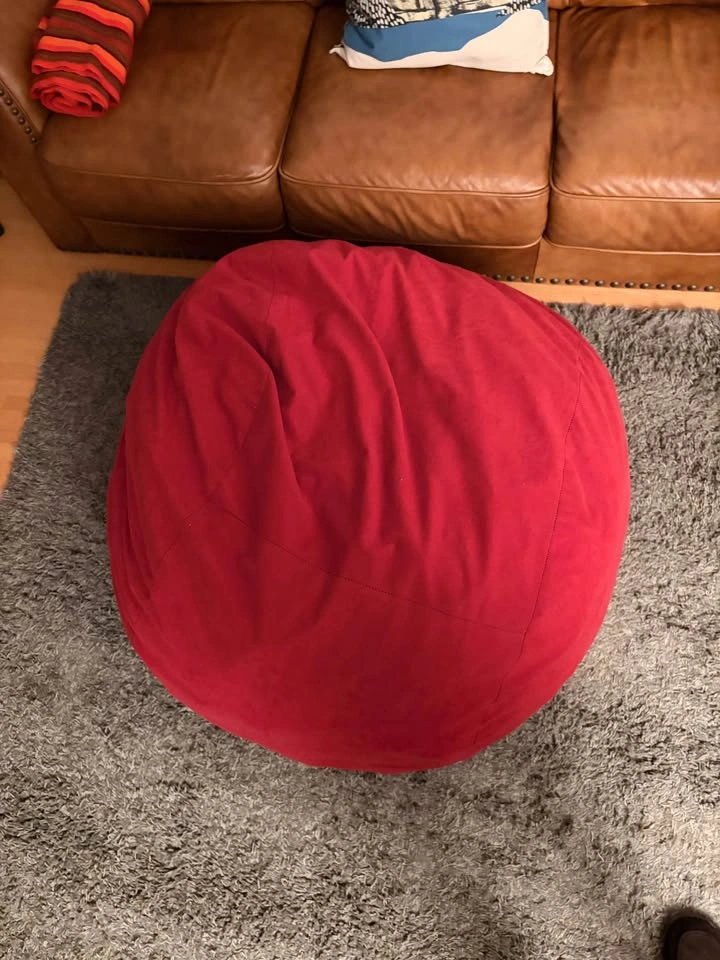 Fuf Red Bean Bag Chair 3ft - photo 2