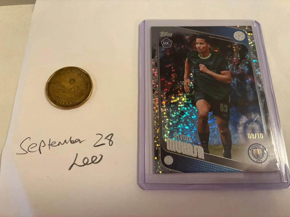 Mukasa /10 ultra rare rookie Manchester city soccer card
