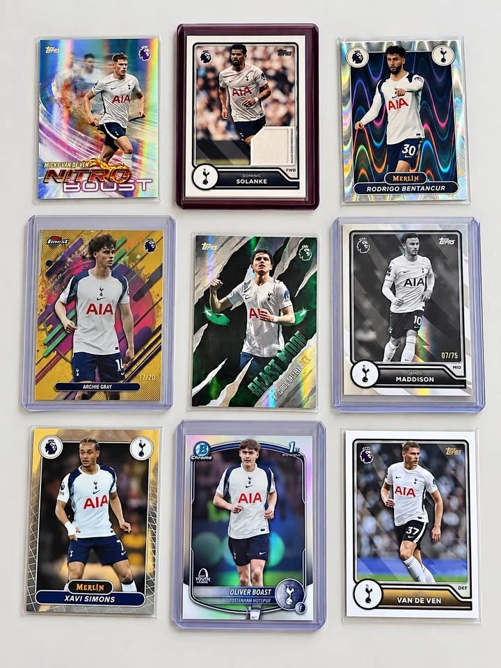 Tottenham Hotspur 9-Card Bundle | Archie Gray /20, Maddison /75
