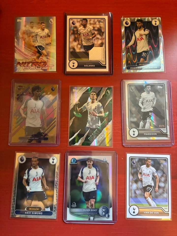 Tottenham Hotspur 9-Card Bundle | Archie Gray /20, Maddison /75 - photo 2