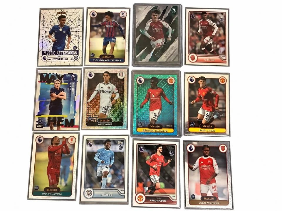 12-Card Premier League Rookie & Prospect Lot soccer cards