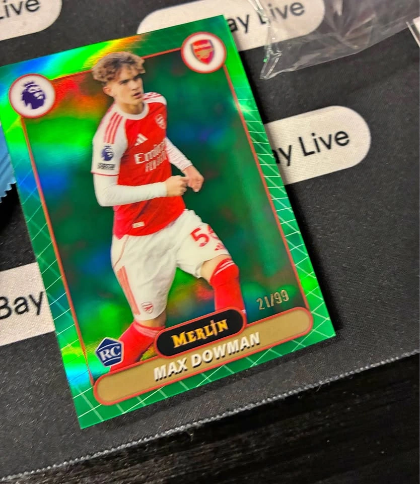 Max Dowman RC /99 – 2025/26 Topps Merlin Green Refractor
