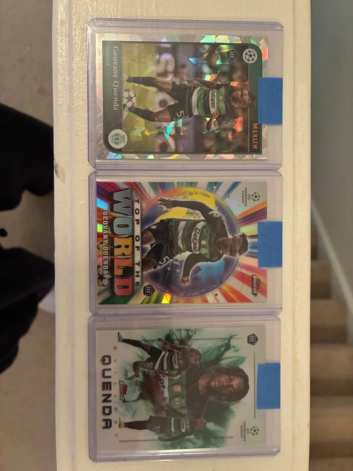 Geovany Quenda Rookie Card Lot of 3 – Merlin & Topps Chrome UCL - photo 2
