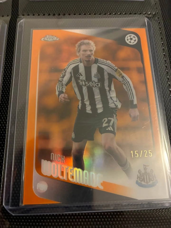 2025-26 Topps Chrome Nick Woltemade Orange Lava /25 - photo 2