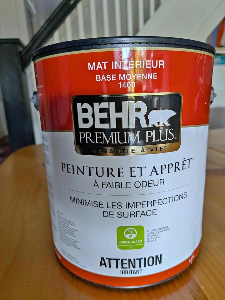 Paint gallon Behr sheet apricot