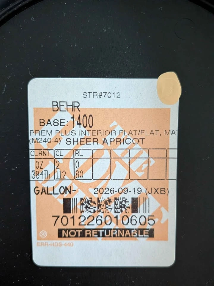 Paint gallon Behr sheet apricot - photo 2