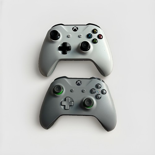 TWO CONTROLLERS! OEM Xbox 1x Gray Green & 1x White