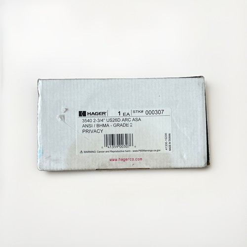 Hager 3540 Commercial Grade 2 Privacy Lever Lockset