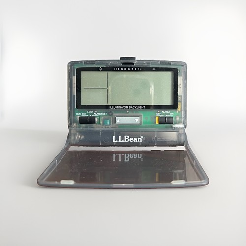 L.L.Bean Translucent Digital Travel Alarm Clock