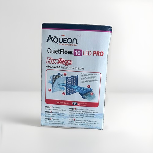 NEW! QuietFlow 10 LED PRO Aquarium Fish Tank Power Filter - photo 2