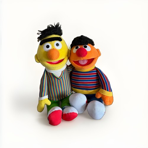 New 14" Bert & 12" Ernie Plush Sesame Street 2022 Set