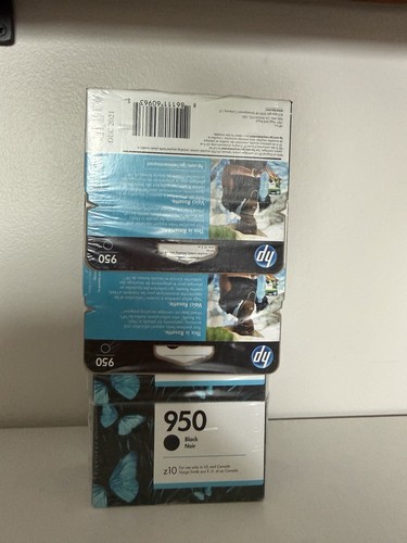 Genuine HP 950 Black Noir New Sealed Officejet Ink Cartridge