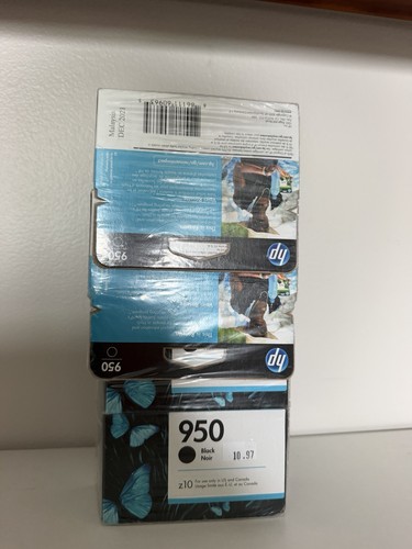 Genuine HP 950 Black Noir New Sealed Officejet Ink Cartridge - photo 2