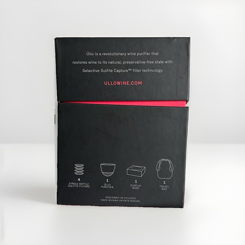 Ullo Wine Purifier/Aerator with 4 Filters, 1 Base & Travel Bag - photo 2